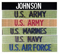 Military Name Tapes